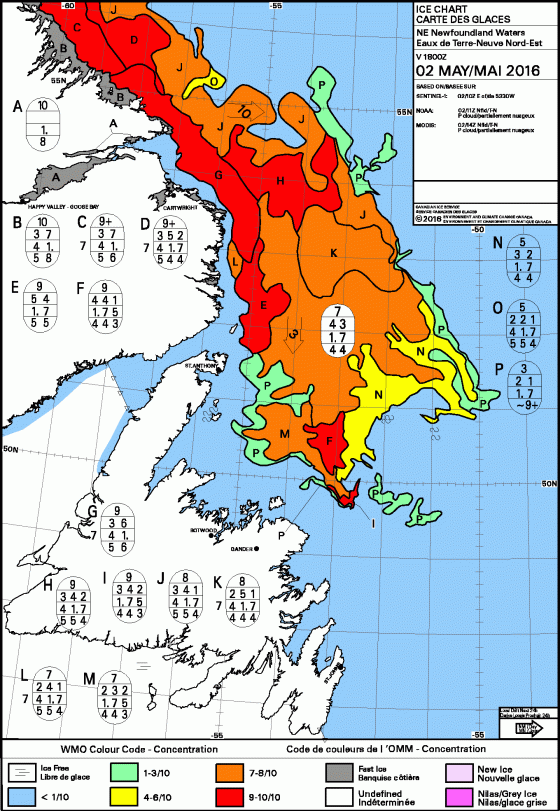 Newfoundland NW ice conc 2 May 2016_CIS
